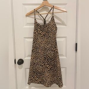 Outdoor Voices Exercise Dress in leopard print